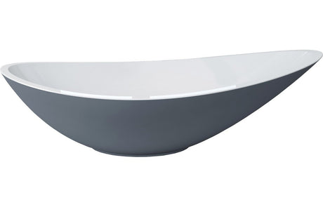 Prystine Queniborough 0TH Resin Washbowl 564 x 323mm - Grey - PRIS100512 - TAP 'N' SHOWER