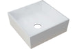 Prystine Riley Square Resin Basin 426mm - White - PRIS100515 - TAP 'N' SHOWER