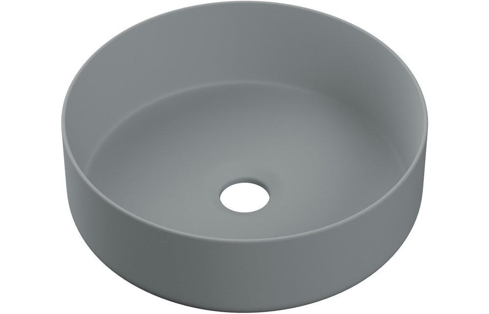 Prystine Weymouth Basin Waste Cover - Matt Grey - PRIS104588 - TAP 'N' SHOWER