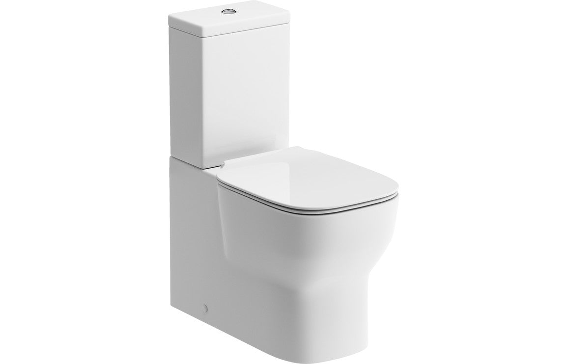 Prystine Valentina Close Coupled Toilet With D/F Cistern & Soft Close Seat - White - PRIS1922 - TAP 'N' SHOWER