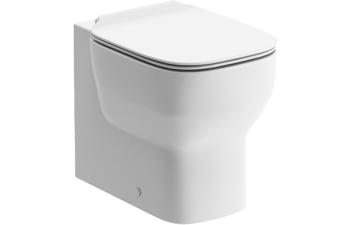 Prystine Valentina Back To Wall Toilet & Soft Close Seat - White - PRIS1926 - TAP 'N' SHOWER