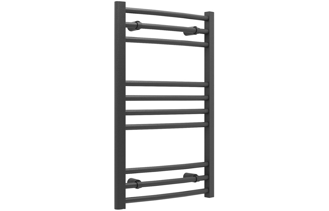 Prystine Colombus Curved 30mm Ladder Radiator 500 x 800mm - Anthracite - PRIS102980 - TAP 'N' SHOWER
