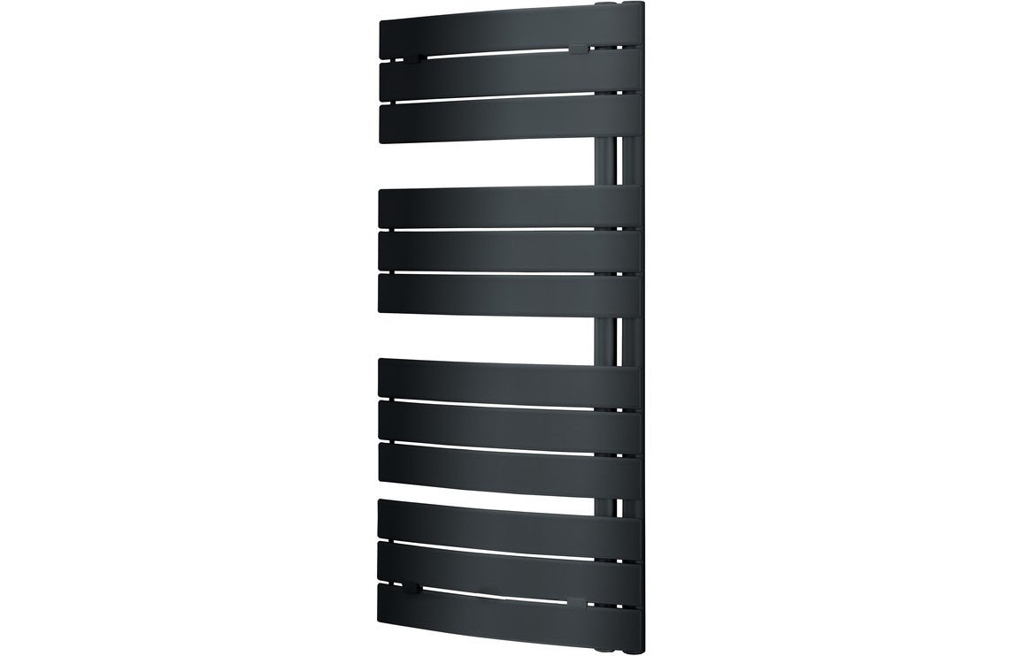 Prystine Amarillo 49mm Designer Curved Square Ladder Radiator 550 x 1080mm - Anthracite - PRIS102999 - TAP 'N' SHOWER