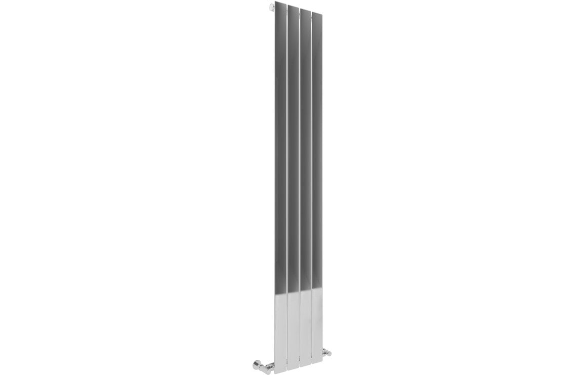 Prystine Oxnard 45mm Vertical Designer Radiator 309 x 1800mm - Chrome - PRIS103001 - TAP 'N' SHOWER