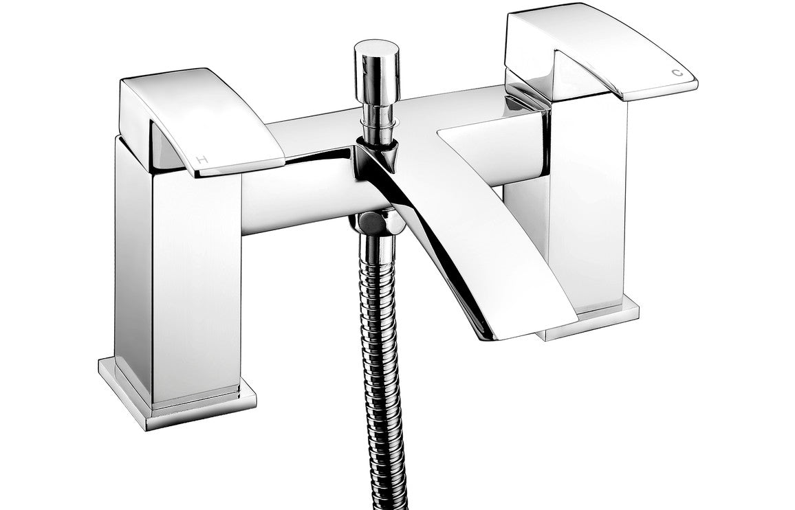 Chrome Bath Shower Mixer Tap ONLY Deck Mounted - Prystine Nashville - TAP 'N' SHOWER