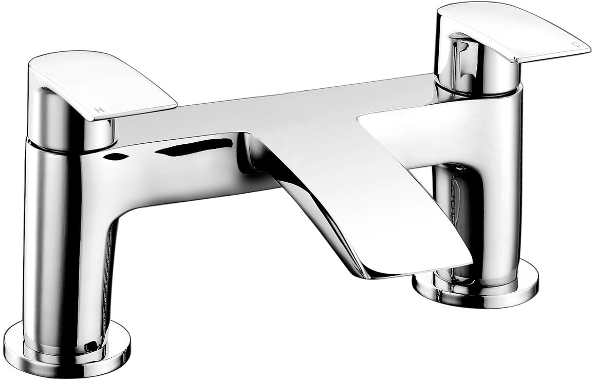 Chrome Bath Filler Tap With Lever Handles - Prystine Wichita - TAP 'N' SHOWER