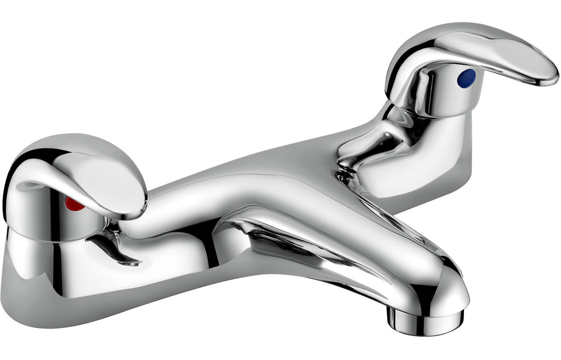 Chrome Low Pressure Bath Filler Tap Deck Mounted - Prystine Detroit - TAP 'N' SHOWER