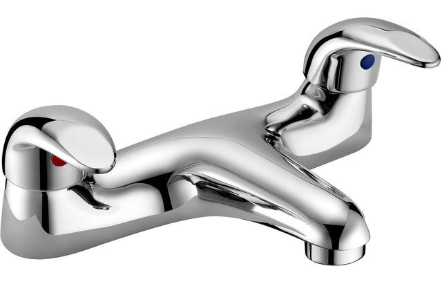 Chrome Low Pressure Bath Filler Tap Deck Mounted - Prystine Detroit - TAP 'N' SHOWER