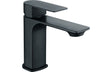 Matt Black Basin Mixer Tap With Flat Lever Handle & Click Clack Waste - Prystine Ohio - TAP 'N' SHOWER