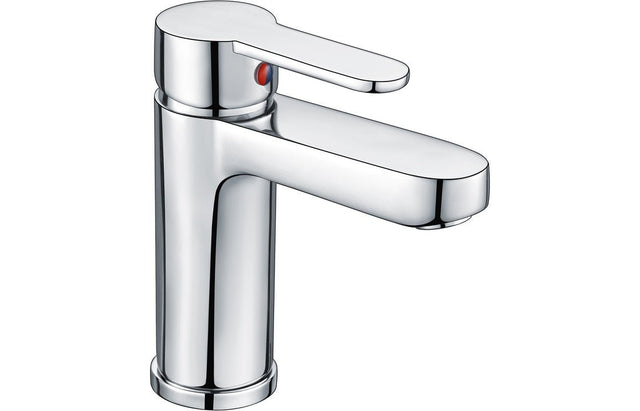 Chrome Basin Mixer Tap with Click Clack Waste - Prystine Dallas - TAP 'N' SHOWER