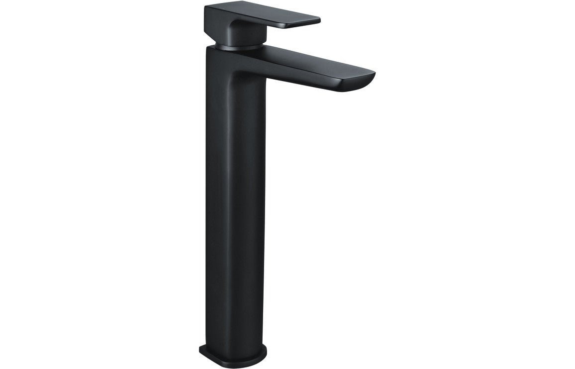 Matt Black Tall Basin Mixer Tap - Prystine Auroa - TAP 'N' SHOWER