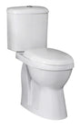 Nuie Comfort Height Close Coupled Push Button Cistern Toilet - Soft Close Seat - DOCMP100