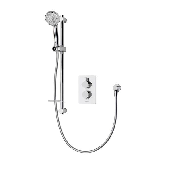 Aqualisa Dream Concealed Thermostatic Mixer Single Outlet with Adj Kit Round - Chrome - DRMDCV1.AD.RND - TAP 'N' SHOWER