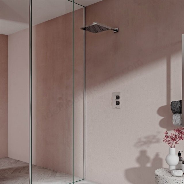 Aqualisa Dream concealed thermostatic mixer single outlet With Wall Fixed Head - Square - DRMDCV1.FW.SQR - TAP 'N' SHOWER