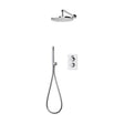 Aqualisa Dream Concealed Thermostatic Mixer Dual Outlet With Hand Shower and Wall Fixed Head Round - Chrome - DRMDCV2.HSFW.RND - TAP 'N' SHOWER