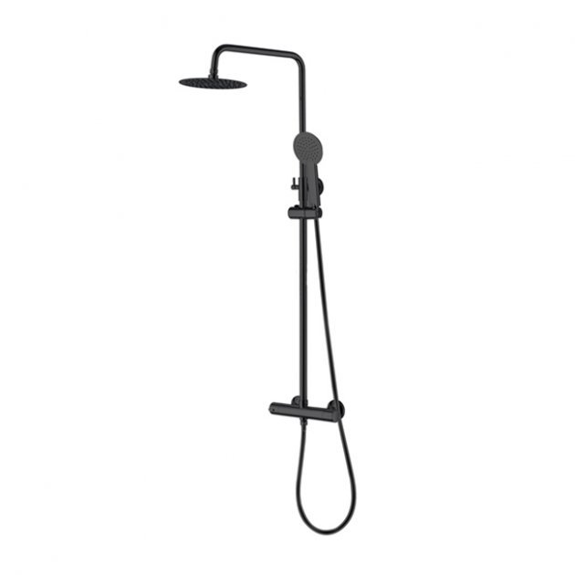 Niagara Observa Modern Square Thermostatic Bar Complete Mixer Shower - Chrome - 9302
