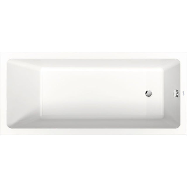 Duravit No.1 Single Ended Rectangular Bath 800mm x 1800mm - White - 700491000000000 - TAP 'N' SHOWER