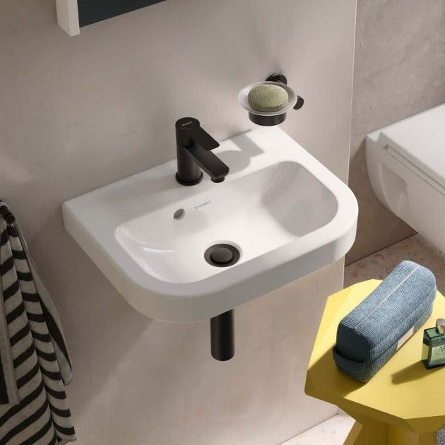 Duravit D - Code Wall Hung Basin with Overflow 450mm Wide 1 Tap Hole - White - 07484500002 - TAP 'N' SHOWER