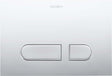 Duravit DuraSystem Dual Flush Mechanical Actuator Plate for WC A1 217 x 10 x 147mm - Chrome - WD5001021000 - TAP 'N' SHOWER
