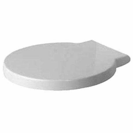 Duravit Starck 1 Soft Close Toilet Seat and Cover 420 x 453 x 42mm - White - 0065880099 - TAP 'N' SHOWER