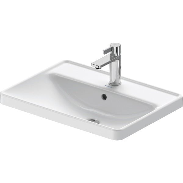 Duravit D - Neo 1 Tap Hole Ceramic Vanity Washbasin 600mm Wide - White - 0357600027 - TAP 'N' SHOWER
