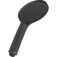 Duravit Round 120mm Hand Shower with Silicone Nozzles - Matt Black - UV0650015046 - TAP 'N' SHOWER