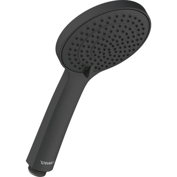 Duravit Round 120mm Hand Shower with Silicone Nozzles - Matt Black - UV0650015046 - TAP 'N' SHOWER