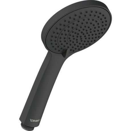Duravit Round 120mm Hand Shower with Silicone Nozzles - Matt Black - UV0650015046 - TAP 'N' SHOWER