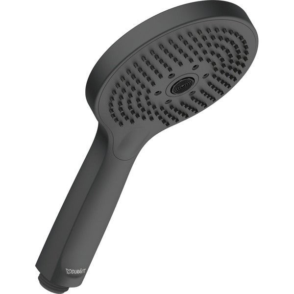 Duravit Round 120mm Hand Shower with Silicone Nozzles - Matt Black - UV0650017046 - TAP 'N' SHOWER