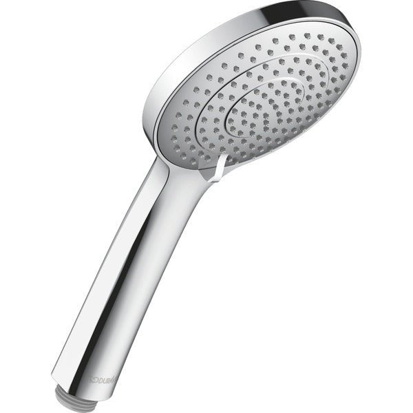 Duravit Round 120mm Hand Shower with Silicone Nozzles - Chrome - UV0652016010 - TAP 'N' SHOWER