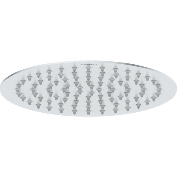 Duravit Round 200mm Showerhead with Silicone Nozzles - Chrome - UV0660019010 - TAP 'N' SHOWER