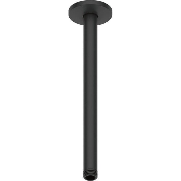 Duravit Round 300mm Ceiling Mounted Shower Arm - Matt Black - UV0670026046 - TAP 'N' SHOWER