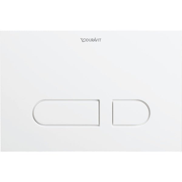 Duravit DuraSystem Dual Flush Mechanical Actuator Plate for WC A1 217 x 10 x 147mm - White - WD5001011000 - TAP 'N' SHOWER