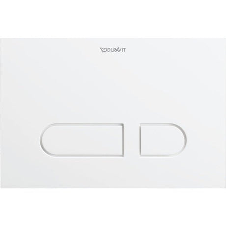 Duravit DuraSystem Dual Flush Mechanical Actuator Plate for WC A1 217 x 10 x 147mm - White - WD5001011000 - TAP 'N' SHOWER