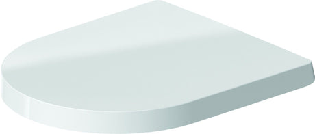 Duravit ME by Starck Soft Close Toilet Seat and Cover 374 x 438 x 51mm - Matt White Glossy - 0020192600 - TAP 'N' SHOWER