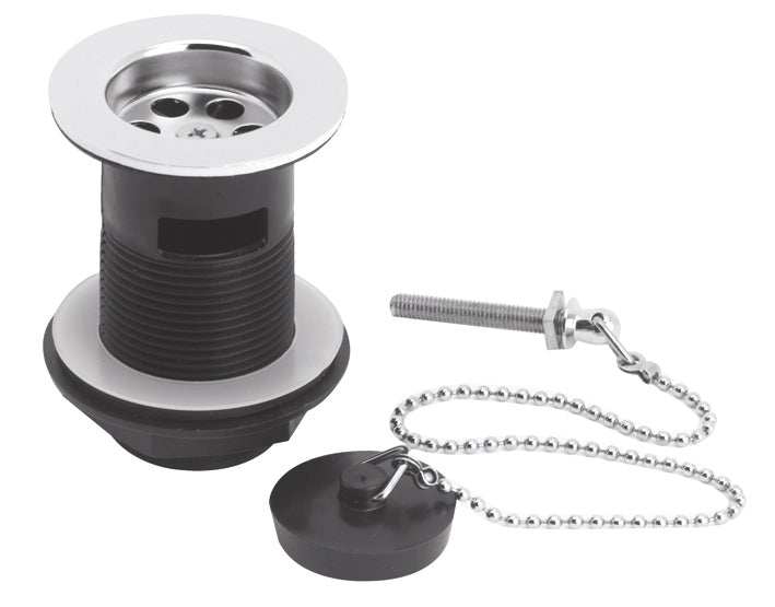 Nuie Wastes & Extras Chrome Contemporary Basin Waste - E308