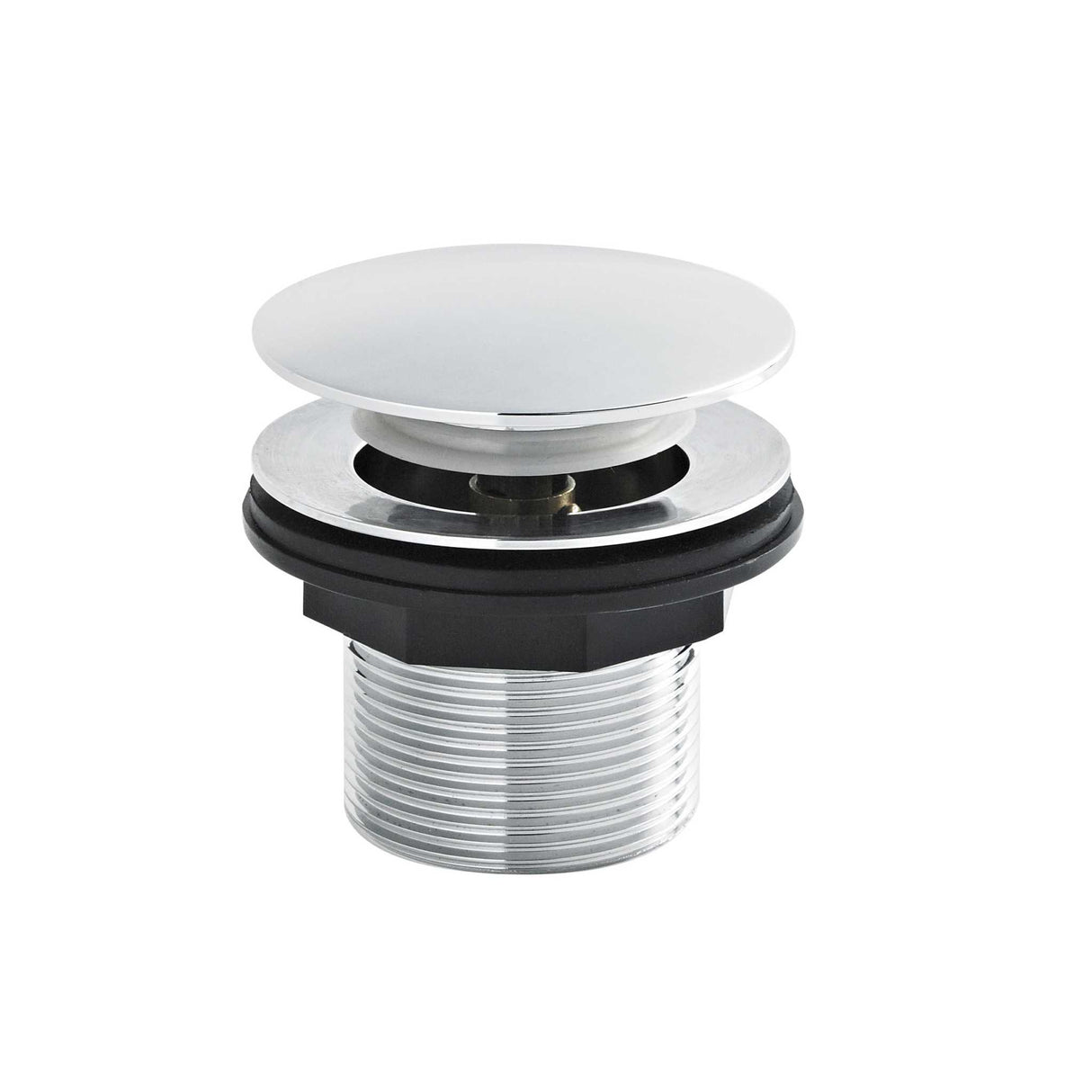 Nuie Excluding Overflow Push Button Bath Waste - Chrome - E324