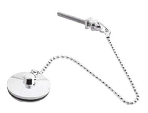 Nuie Wastes & Extras Chrome Contemporary Basin Plug And Chain - E343