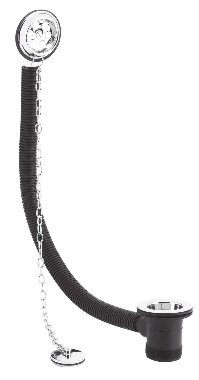 Nuie Wastes & Extras Chrome Contemporary Bath Waste - E348