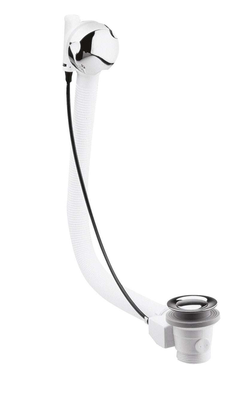 Nuie Minimalist Overflow Bath Pop Up Waste - Chrome - E357