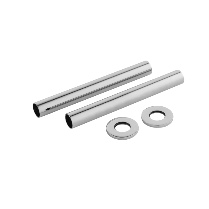 Nuie Chrome Contemporary Decorative Pipes - EA367