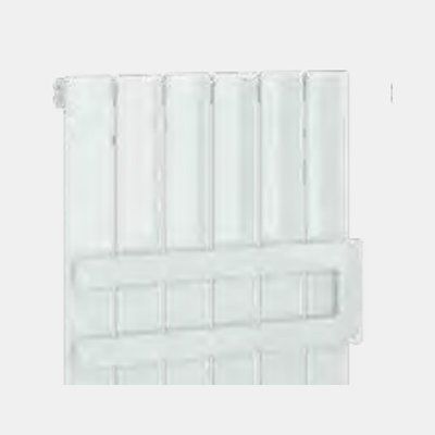 Eastbrook Addington Type10 Double Flat Style Towel Hanger 514mm - Gloss White - 91.0102 - TAP 'N' SHOWER