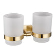 Eastbrook Asti Wall Mounted Double Tumbler Holder - Brushed Brass - 52.447 - TAP 'N' SHOWER