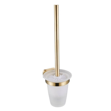 Eastbrook Asti Wall Mounted Toilet Brush Holder - Brushed Brass - 52.452 - TAP 'N' SHOWER