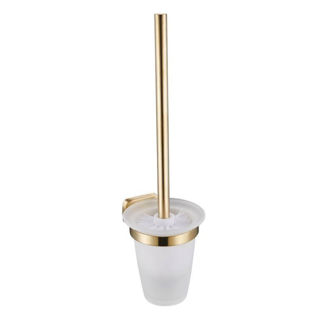 Eastbrook Asti Wall Mounted Toilet Brush Holder - Brushed Brass - 52.452 - TAP 'N' SHOWER