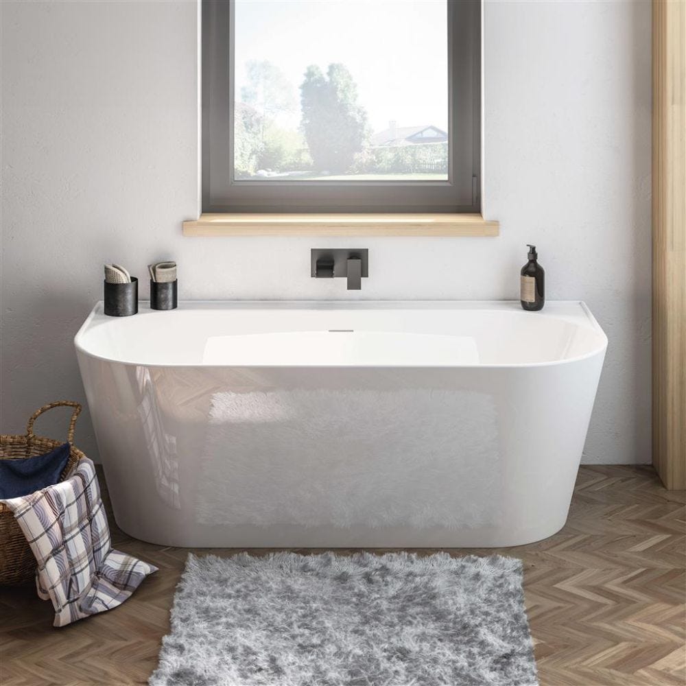 Eastbrook Brockland Freestanding Bath 1600mm x 750mm - White - 33.0026 - TAP 'N' SHOWER