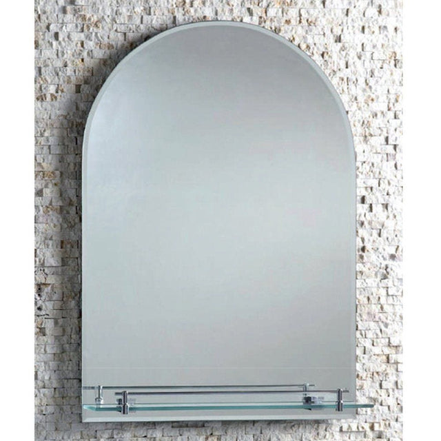 Eastbrook Brunswick Round Mirror with Shelf 500mm x 700mm - 40.0019 - TAP 'N' SHOWER