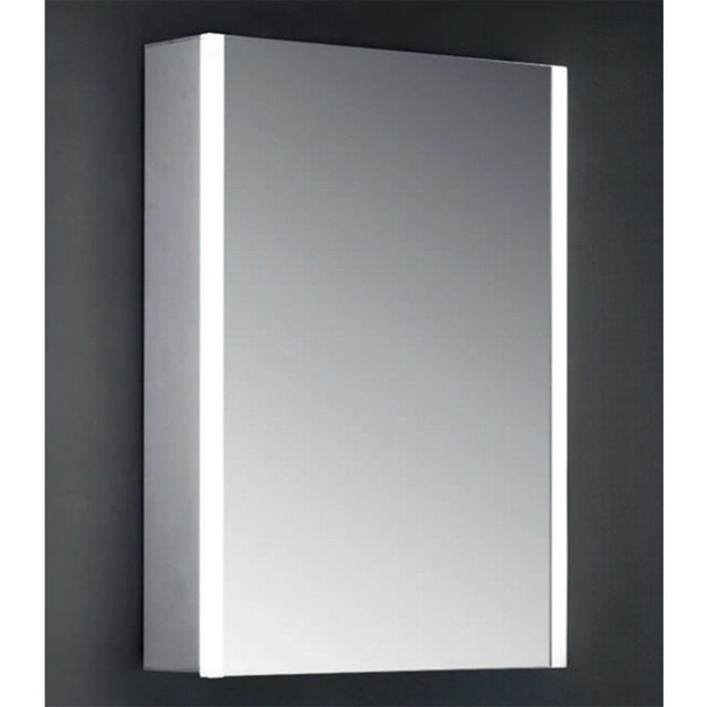 Eastbrook Caldini 1 Door Mirror Cabinet with LED Lights 500mm x 700mm - 40.0028 - TAP 'N' SHOWER