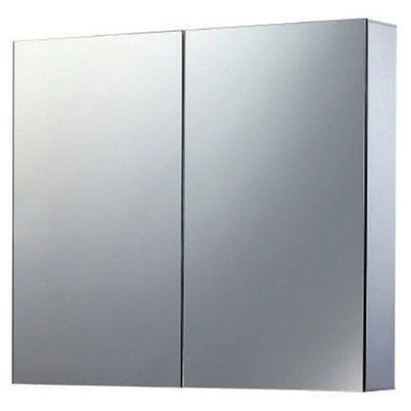 Eastbrook Caldini 2 Door Mirror Cabinet with LED Lights 600mm x 700mm - 40.0029 - TAP 'N' SHOWER