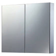 Eastbrook Caldini 2 Door Mirror Cabinet with LED Lights 600mm x 700mm - 40.0029 - TAP 'N' SHOWER